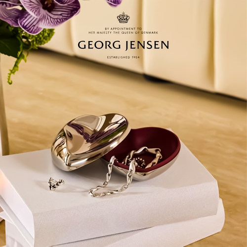 Georg Jensen 乔治杰生心形收纳盒首饰盒北欧桌面摆件
