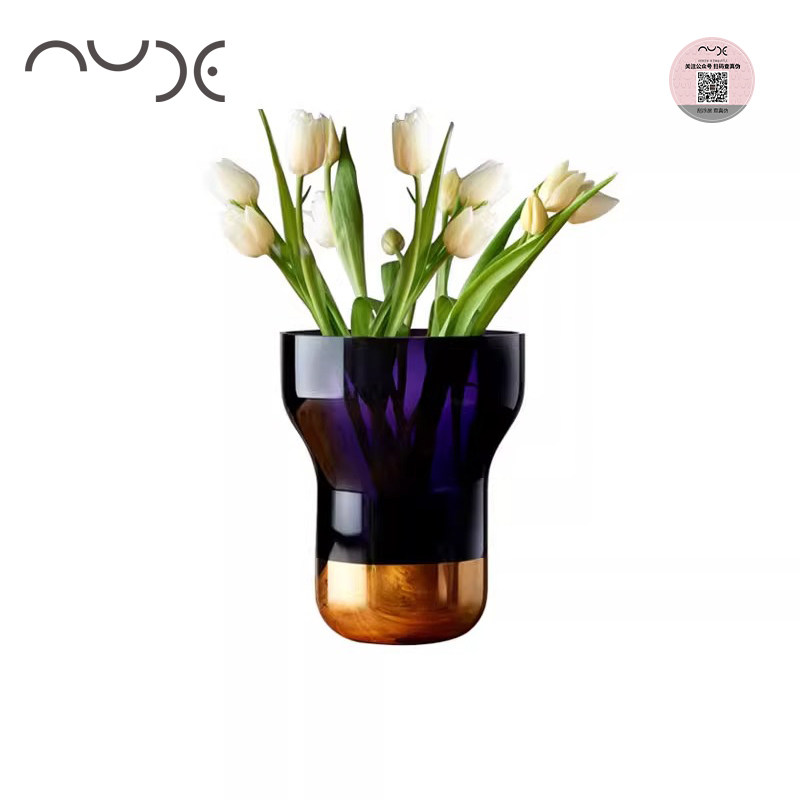 土耳其进口Nude Contour康图水晶玻璃花瓶简约客厅创意家居干花器