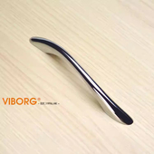 域堡 厨房把手 弧形拉手橱柜拉手现代简约衣柜门把手抽屉拉手欧式