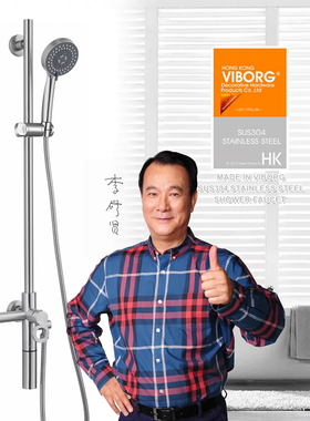 *VIBORG域堡 SUS304不锈钢多功能淋浴器龙头冷热大花洒套装L1017