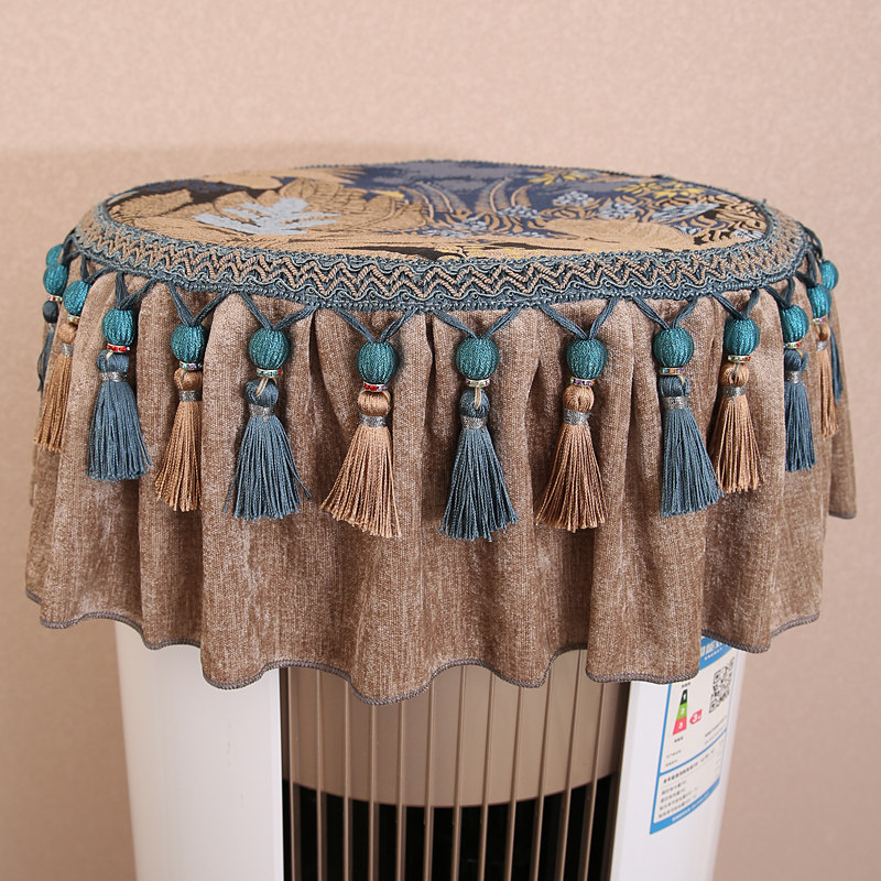 欧式空调罩防尘罩美的圆柱形盖巾布立式海信格力2025新款开机不取,居家布艺,空调罩,淘宝优惠券,粉丝福利购,淘宝优惠卷