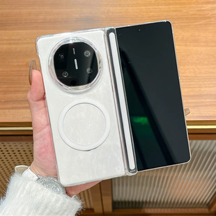 带前框中轴适用华为mateX6手机壳X5磁吸荣耀MagicVS3OPPOFindN5三星w25透明ZFold6vivoXFold3全包x5防摔0高透