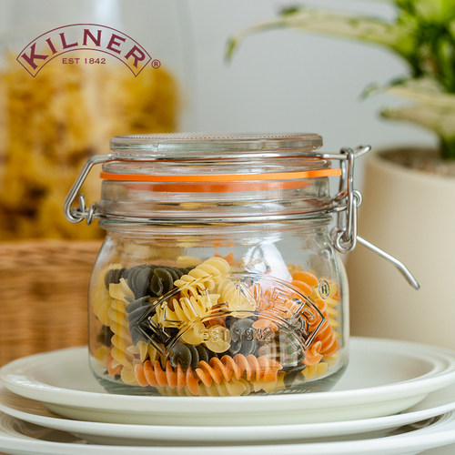 食品级无铅玻璃防潮密封罐kilner