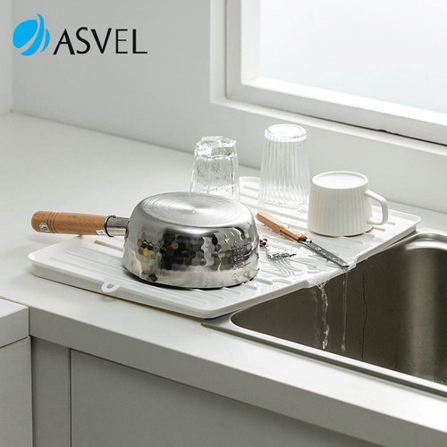 日本ASVEL可悬挂抗菌沥水收纳盘