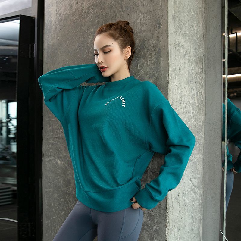 运动卫衣女显瘦宽松休闲长袖跑步训练户外时尚百搭秋冬瑜伽健身服