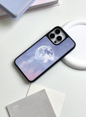 月不语 | So so Lab | 适用于苹果16·iPhone16·iPhone15promax·iPhone14/12/13手机 | 小众艺术晶瓷手机壳