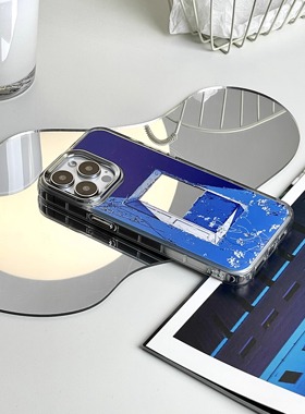 窗外 | So so Lab | 原创适用于苹果手机壳高级感iphone16promax新款16pro16plus | 小众艺术镜面手机壳