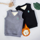 男童背心加绒加厚秋冬儿童马甲保暖内穿中大童马夹男孩宝宝坎肩新