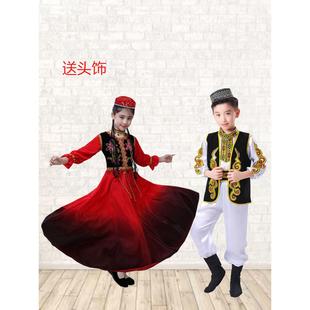 出租新疆舞服装男成人少数民族演出服哈萨克族维族塔吉克族舞蹈服