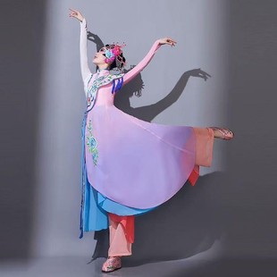 出租新款古典舞演出服女飘逸新款俏花旦戏曲服装艺道演出服梨花颂