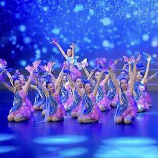 出租晓春飞蝶演出服舞蹈六一儿童少儿蝴蝶群舞梦蝶飞舞表演服装