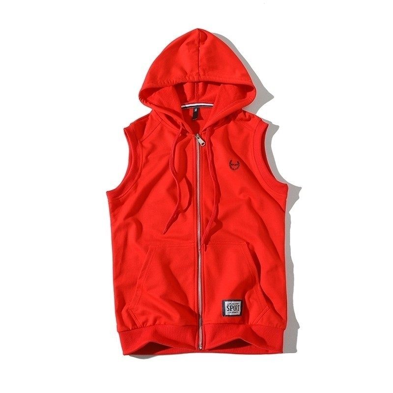 709-W16-P35春季白底马甲背心外套连帽修身男女学生班服大码,男装背心/马甲,星座709