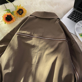 709-JK880-P105春秋休闲翻领金属装饰后背拉链夹克外套平铺图，男装夹克，星座709