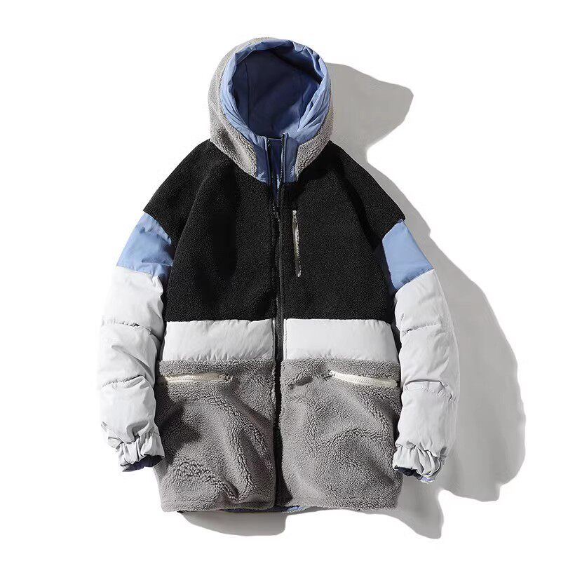709-MY601-P130情侣冬季白底加厚羊驼毛双面穿百搭棉衣外套男,男装棉衣,星座709