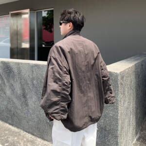 709-JK31-P135 单人 春季新款 阔版纯色立领夹克图片