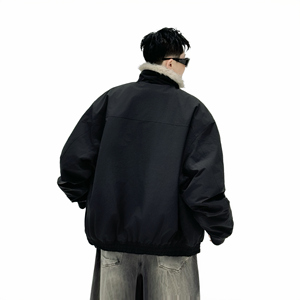 709-MY1801-P160冬季新款 单人 座山雕毛领加厚派克服棉衣图片