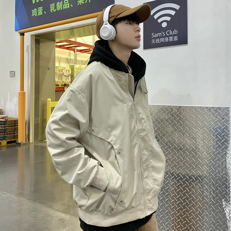 709-JK886-P80春秋百搭美式飞行员棒球服夹克休闲宽松外套单人,男装夹克,星座709