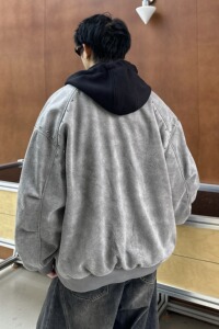 709-MY1826-P160 冬季新款 单人 韩系潮牌假两件可拆帽棉衣外套图片