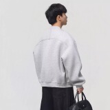 709-JK53-P90春季上新单人高级感灰色棒球领美式百搭休闲卫衣，男装卫衣，星座709