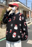 709-MY51-P90春秋毛衣圣诞老人针织套头圆领大码卫衣男单人，男装针织衫/毛衣，星座709