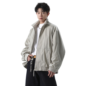 709-JK19-P135 春季上新立领拉链设计感夹克休闲外套男图片