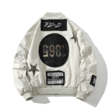 709-JK29-P145白底春季新款韩版棒球领夹克，男装夹克，星座709