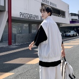 709-TZ18-P110单人夏季新款简约休闲马甲套装，男装休闲套装，星座709