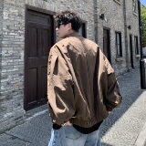 709-JK33-P135单人秋季新款宽松休闲纯色夹克，男装夹克，星座709