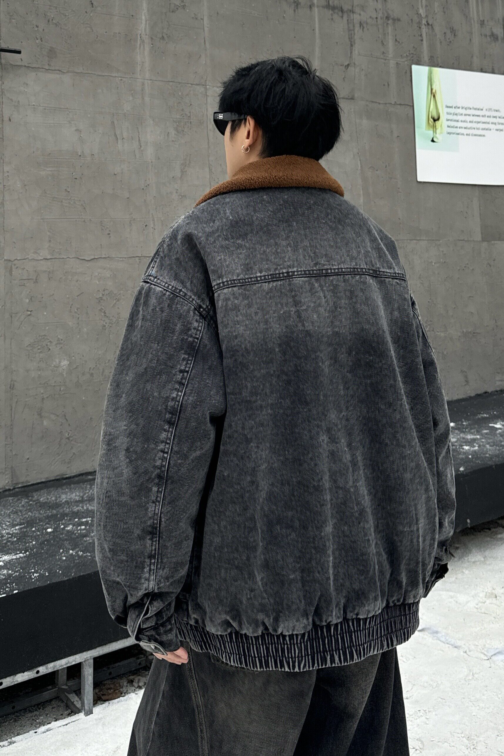 709-MY1815-P145冬季新款单人宽松休闲加绒水洗牛仔外套,男装工装外套,星座709