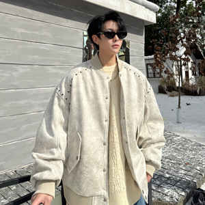 709-MY1826-P160 冬季新款 单人 韩系潮牌假两件可拆帽棉衣外套图片