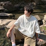 709-MJ95-P55白底春季新款休闲百搭防晒马甲，男装防晒衣，星座709