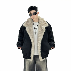 709-MY1800-P160 冬季新款 单人 座山雕连帽棉服外套 潮图片