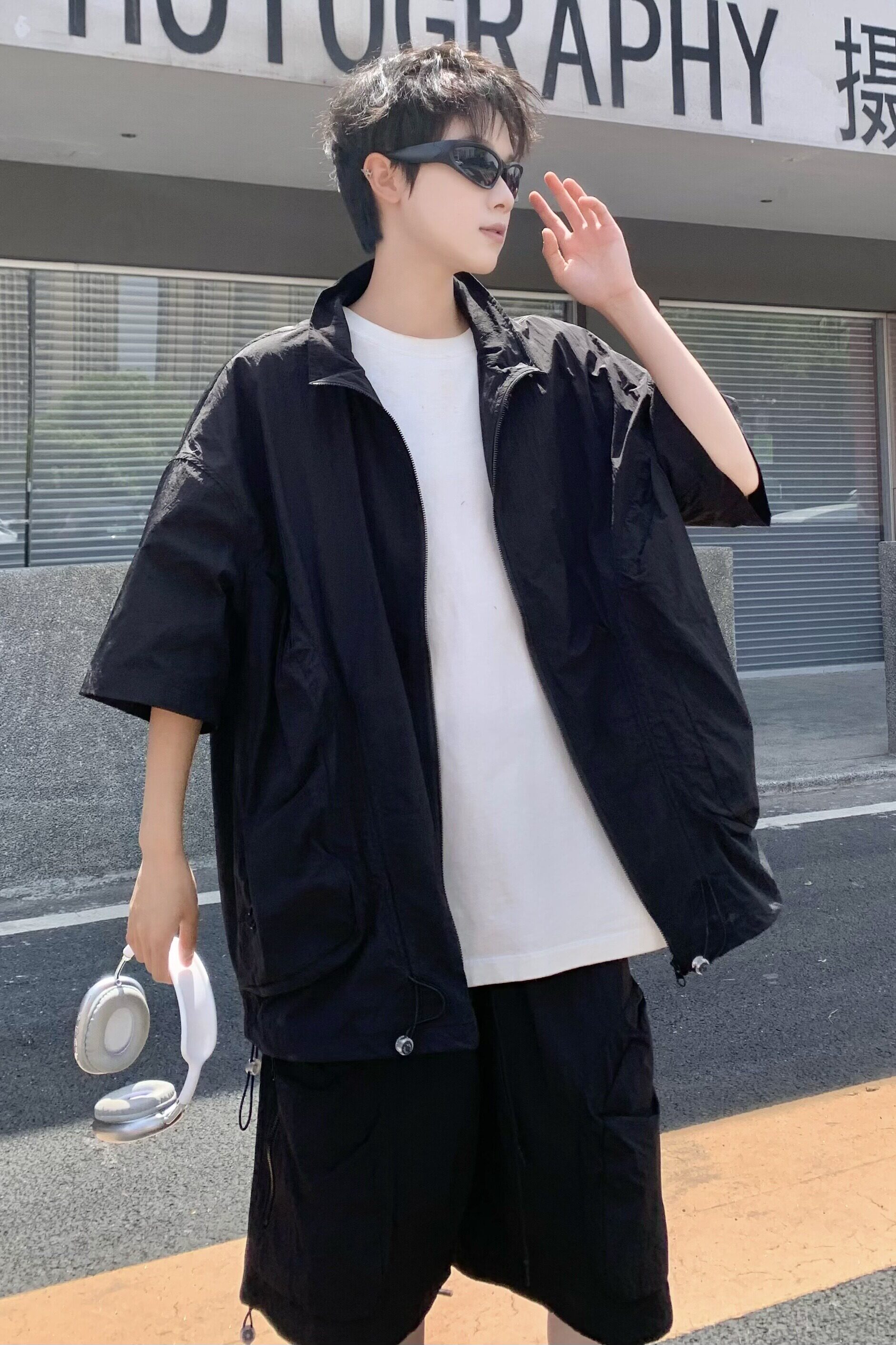 709-TZ21-P130单人夏季新款休闲防晒套装,男装防晒衣,星座709