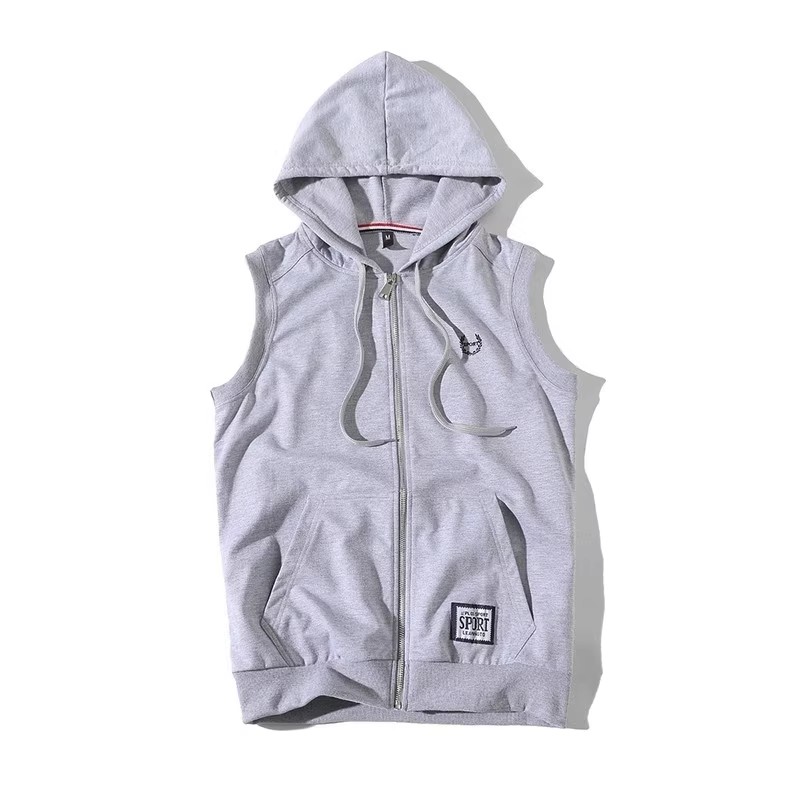 709-W16-P35春季白底马甲背心外套连帽修身男女学生班服大码,男装背心/马甲,星座709