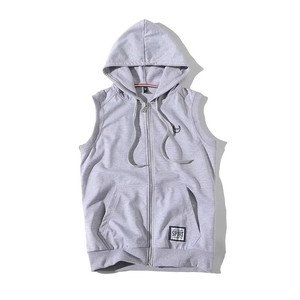 709-W16-P35  春季白底马甲背心外套 连帽修身男女学生班服大码图片