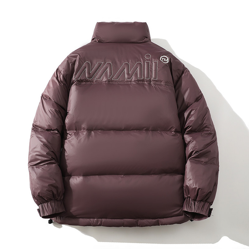 709-MY1601-P155 冬款潮牌大拉链保暖美式字母加厚款棉衣面包服图片
