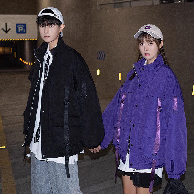 709-M12-P120冬季情侣休闲潮流宽松夹克外套加棉保暖情侣棉衣,男装夹克,星座709