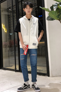 MJ03大花休闲口袋风盘扣马甲大码花坎肩团队服喜庆婚礼服潮男图片