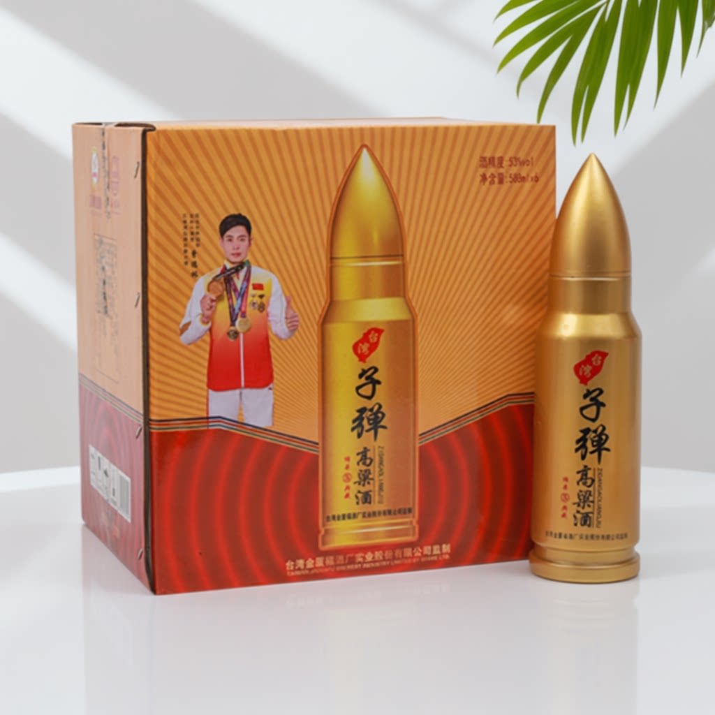 五缘湾台湾高粱酒53度纯粮食浓香型白酒礼盒装造型酒588ml6瓶整箱