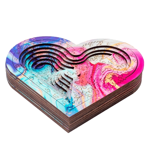 《七层立体爱心》抖音gm同款解密高难度拼图puzzle中国风地狱十级