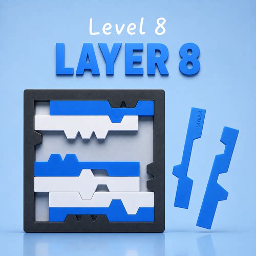 GM同款LAYER 8块拼图Yuu Asaka新品超难烧脑方块PUZZLE拼图益智