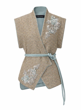 【JOJO官方授权】 JUNYANG杨君  玲珑锦瑟中式交领马甲