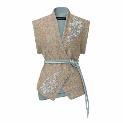 【JOJO官方授权】 JUNYANG杨君  玲珑锦瑟中式交领马甲