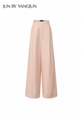 经典 凤舞九天丝绒高腰阔腿裤 返场 JUNYANG 25AW 女新中式 长裤