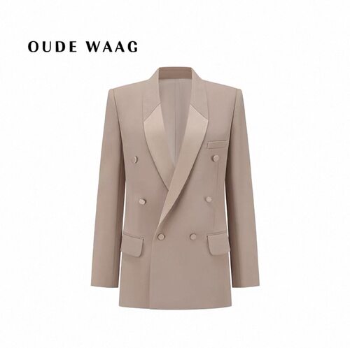 OUDE WAAG 26春夏新款 气质优雅利落精裁双排扣西装