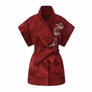 【JOJO官方授权】 JUNYANG杨君 春茂满庭廓形领飞袖外套