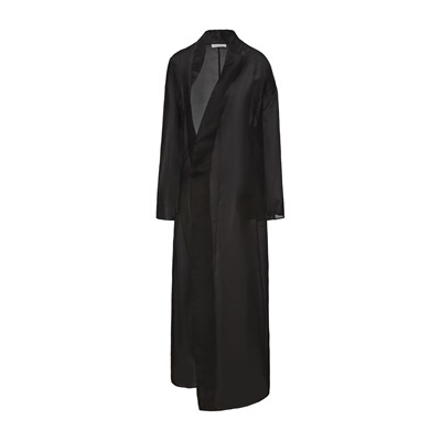 【JOJO官方授权】RUOHAN黑色欧根缎斜襟风衣