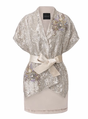 【JOJO官方授权】 JUNYANG杨君 锦韶年华交领廓形马甲中式