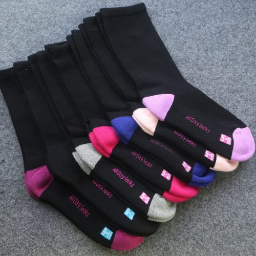 女士纯棉松口不勒腿袜子