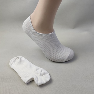 库存尾货袜子女白色薄款 低帮浅口双针纯棉袜吸汗透气隐形短筒船袜